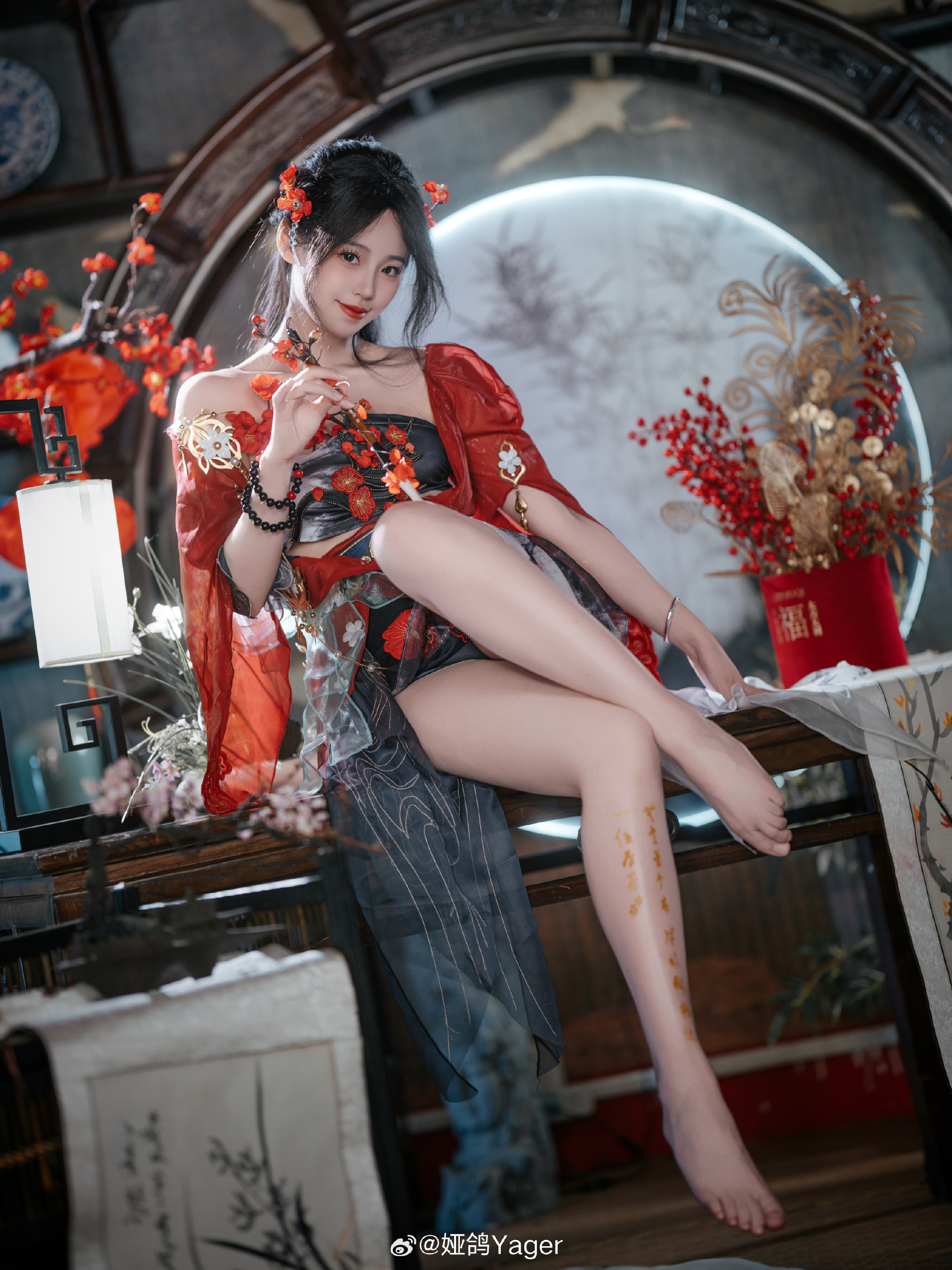 j9九游真人游戏第一平台新年戒色别搞👍永劫主持娅鸽晒照：一片雪白摄人心魄🥵