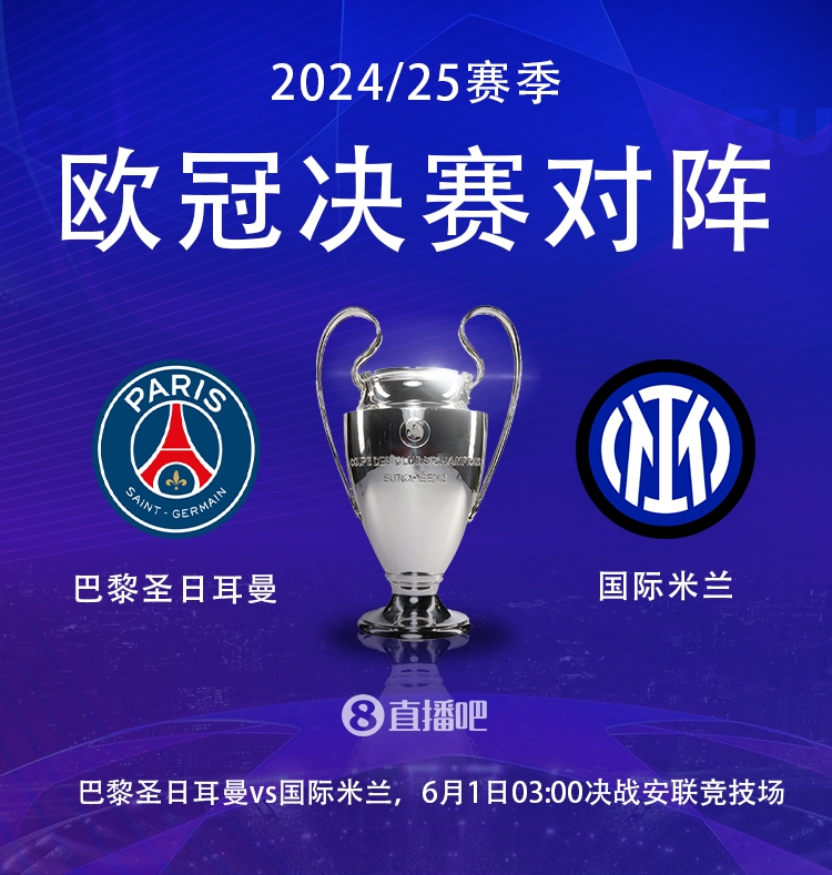 九游会·j9官方网站明天凌晨最终决战！欧冠决赛赔率：巴黎2.2，国米3.4，打平3.3